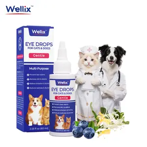 Wellix Pet Eye Drops – Blueberry Soothing Formula for Allergy & Irritation, 60ml