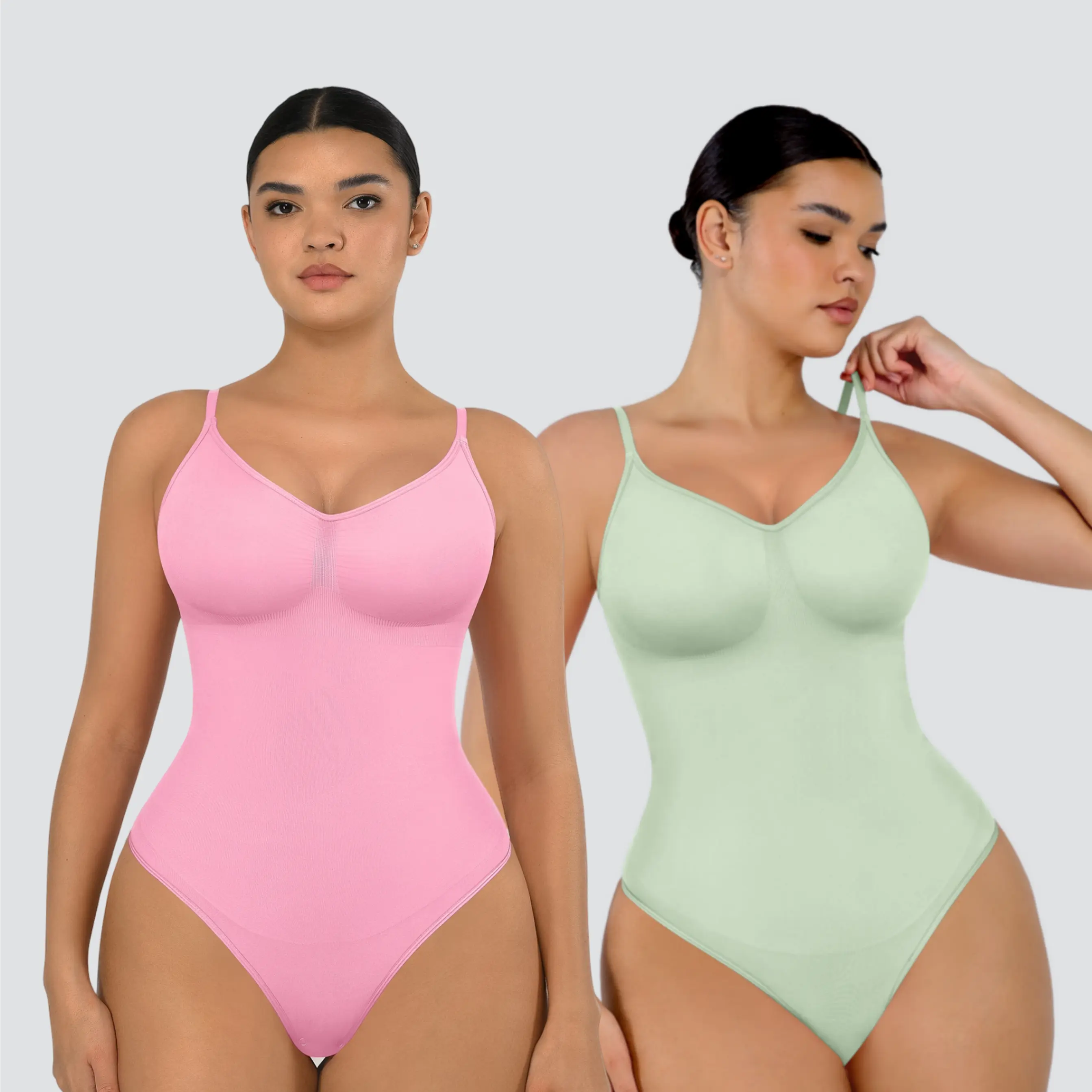 FeelinGirl Seamless Covered Bust Jumpsuit Thong Bodysuit Fit Comfort Slimming  Womenswear 1 Breathable Hip Tops Soft  Deals For You Days Body Hugging bodysuit shapewear Summervibes