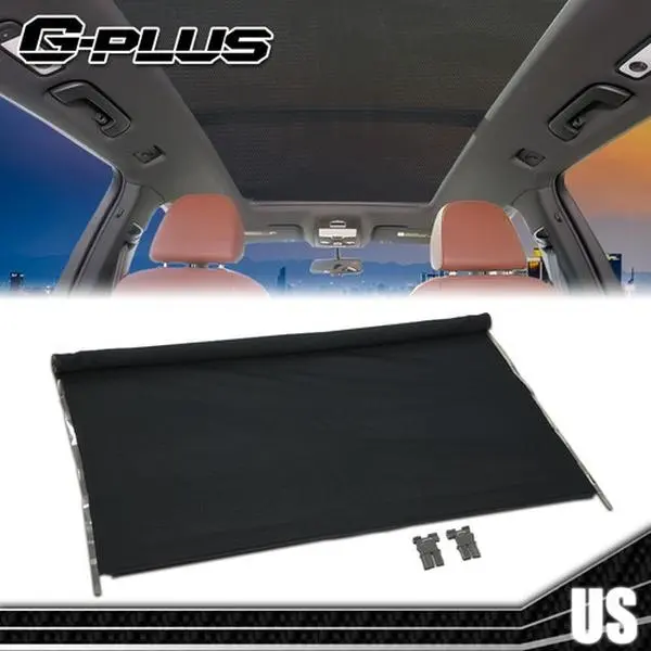G-PLUS Upgraded Black Car Sun Shade Cover Assembly - Lightweight Sun Protection Fit for VW Tiguan, Jetta & Audi Q5 (Windshield & Window Compatible), Sun Shade For Car Windshield, Car Window Sunshades