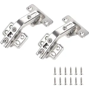 135  Lazy Susan Hinge Full Overlay Concealed Corner Cabinet Hinge for Cabinet, Cupboard, Folded Door, Corner Kitchen Cabinet Replacement Hardware (1 Pair, 2 count)