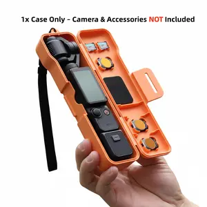 Storage Box for DJI Osmo Pocket 3 / Xtra Muse Flip Cover Slim Case Protective Carrying Case with Lens Filter Slot TF Card Slot Shockproof Portable Hard Shell Protection Come with Wrist Strap Accessory Creator Combo