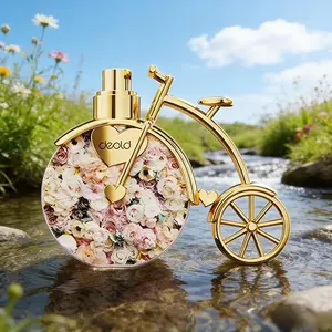 Deold  Bicycle Design Rose Perfume Eau de Parfum Spray for Women, Fruity, Floral & Woody Fragrance Notes,