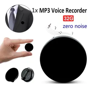 Q3 Mini Digital Voice Recorder Portable One-click recording Micro Brooch Clip Sound Recorder -384Hours 192kbps Professional Long Distance Voice Recorder MP3 Player Dictaphone