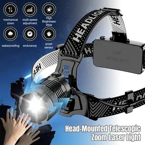 7 Mode 90° Adjustable LED Headlamp Rechargeable Waterproof Head Light Super Bright 50 Hours Runtime for Outdoor Camping Running