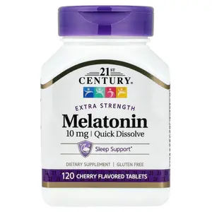 21st Century Melatonin, Quick Dissolve, Cherry, 10 mg, 120 Tablets