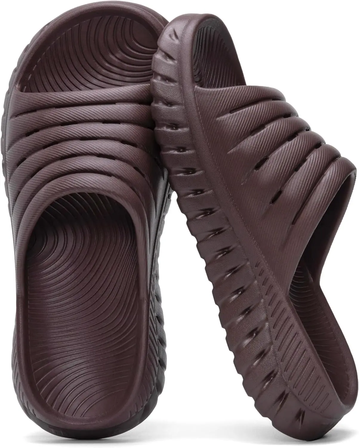 Women Recovery Slides Sandals Arch Support Summer Sports Walking | Water-Resistant Open Toe Slip on Shoes EVA Non-Slip Outsole for Beach Gardening Casual Wear