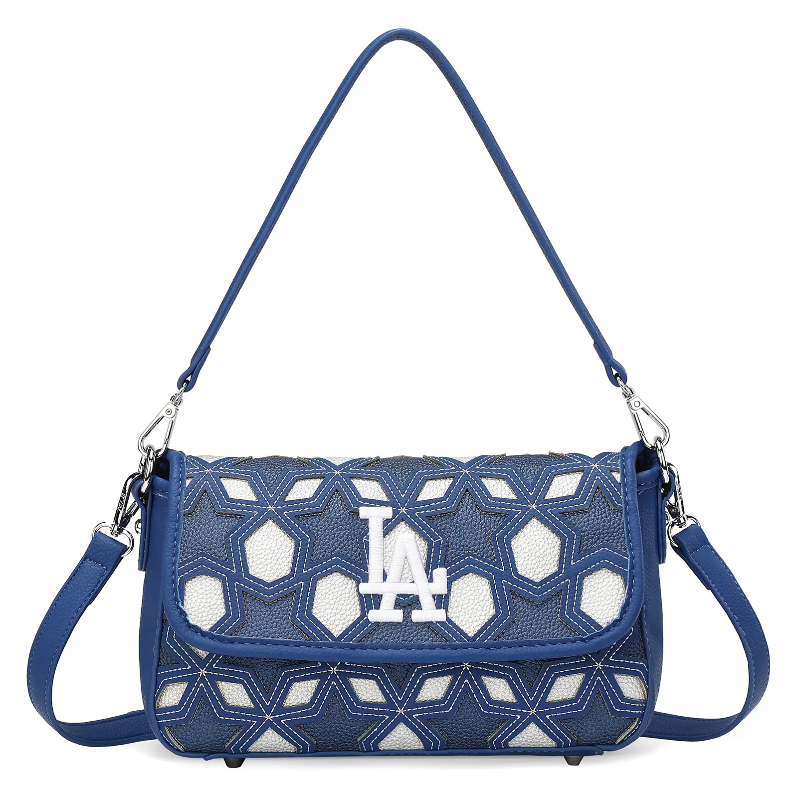 MLB Star Field Flap Crossbody Bag for Women, Baseball Team Logo Shoulder Purse with Adjustable Strap, Game Day Handbag for Travel, Party & Daily Use 139