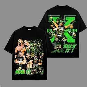 D-Generation X Premium Cotton T-Shirt, DX Wrestling Graphic Tee, Degeneration X Vintage Shirt, “Suck It!” Classic WWE Tee, Attitude Era Wrestling Graphic Tee for Fans, Gift for WWE Fans, Gift for Boyfriends