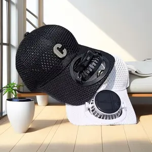 Solar Rechargeable Cap,Solar Panel Fan Hat,2026 New Solar Fan Hat, Mesh Baseball Cap with Solar Fan,for Outdoors