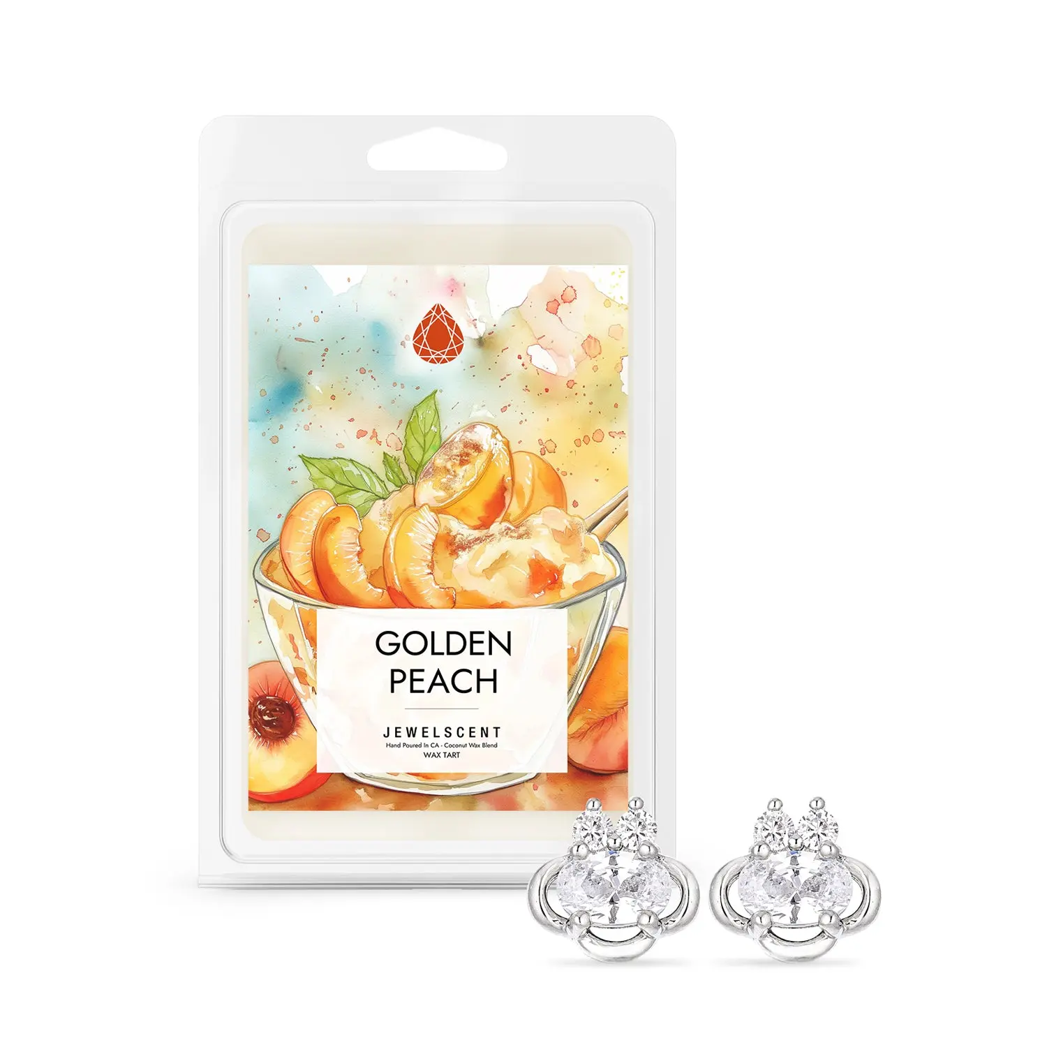 Golden Peach Jewelry Wax Tart