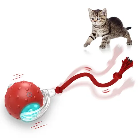 Smart Interactive Cat & dog Toys Ball for Indoor Cats & Dogs Fast Rolling on Floor Carpet, Chirping & Motion Activate Cat &dog Toys universal   ball/chaser toy sisal cat toys  interactive toy cat  toys kitty smart interactive cat toy