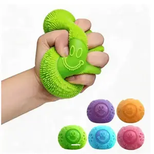 2026-Fuzz Squeeze Ball Sensory Toy with a Velvet Texture Fidget Toys - You Can See and Feel - Ages 3 and Up Anxiety Relief Fuzz Stress Balls Party Favors Birthday Gifts