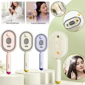 Electric Spray Air Cushion Massage Comb, Electric Steam Brush For Hair, Hair Brushs for Reduce Frizz, Helps Smooth Hair, Anti-Static