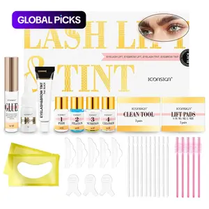 2-in-1 Eyebrow and Eyelash Lifting Kit, instantly plumps eyebrows, eyelash perm kit with silicone shield, semi-permanent lift and curl lasting 8 weeks, Halloween gift, Christmas gift