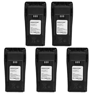 5 Pack NNTN4497CR NNTN4497DR NNTN4496 7.4V 2600mAh Li-ion Battery Replacement for Motorola CP040 CP140 CP150 CP160 CP170   CP180 CP200 CP200D CP250 CP380 PR400 EP450 EP450S DEP450 GP3688 GP3188