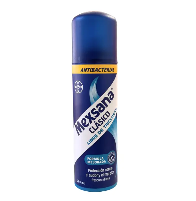 Mexsana Men's Antiperspirant Deodorant Aerosol - 260ml Maximum Protection Powder Spray with Aloe Vera for Sensitive Skin, Antibacterial Help, Body Odor Control, Long-Lasting Freshness, Animal By-Product Free, Chemical Free Travel Toiletries