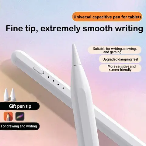 Universal Stylus Pen Compatible with iOS & Android Tablets and Phones, Multi-Colored Tips, Capacitive Touch Pen for Drawing & Writing, Stylus Pen for Touchscreen, Stylus Pens for Touch Screens