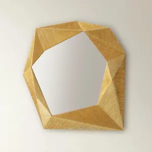 Z Gallerie Nikki Chu - Faceted Mirror Decor Steel Glass