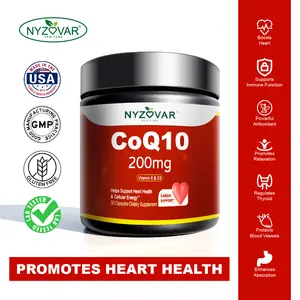 NYZOVAR Nutrition CoQ10  Vitamin D3 Vitamin E Magnesium & Selenium – Helps Support Heart & Energy Immune Boost, Mitochondrial & Antioxidant Defense – Gluten-Free, Vegan, Non-GMO, Gelatin-Free
