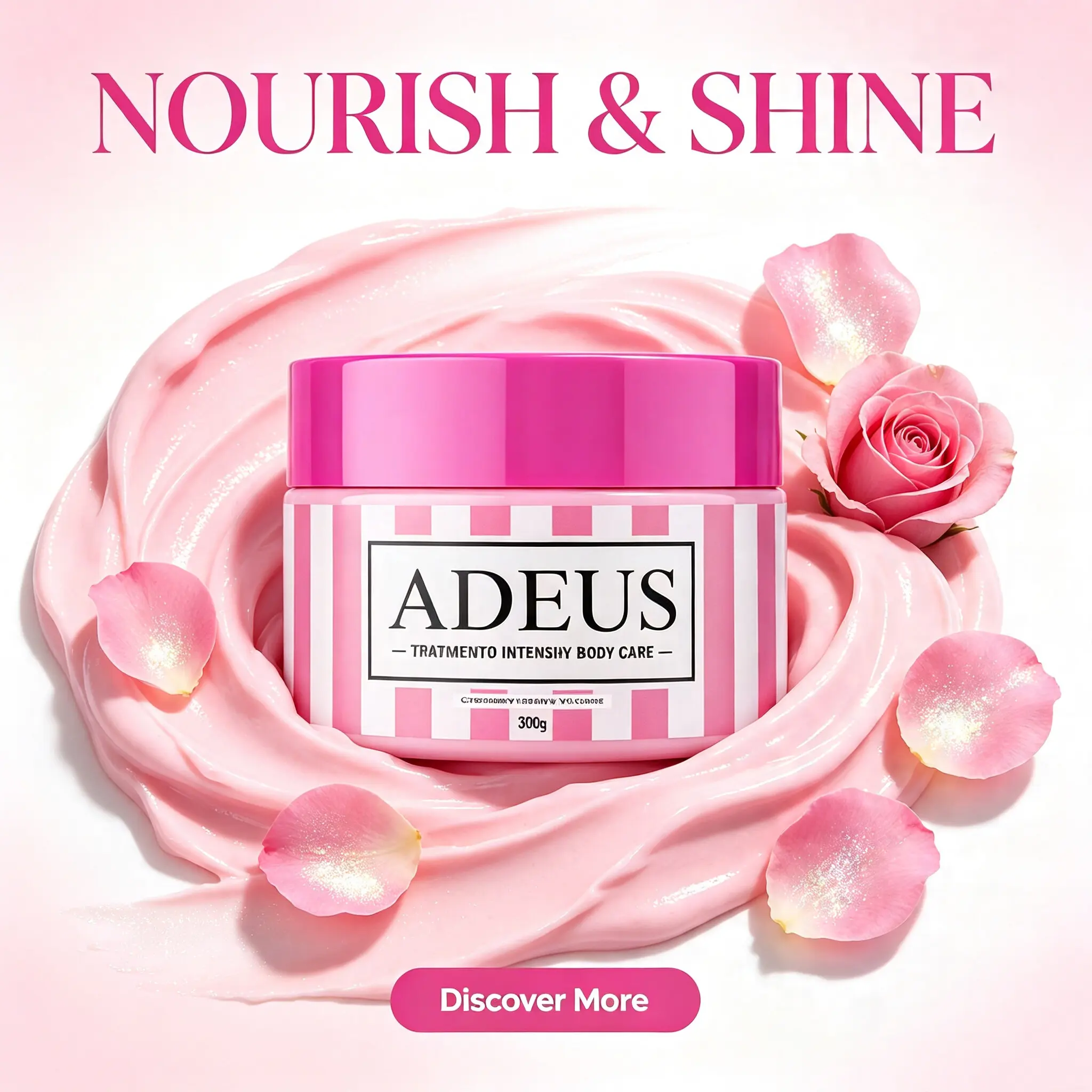 Cozy bedtime body ritual with this pink cream