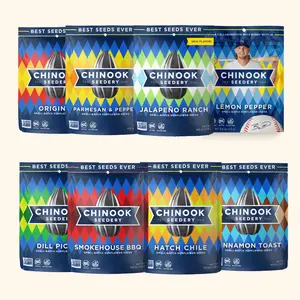 CHINOOK Variety Pack Sunflower Seeds 12-pack (4oz bags) – Keto Snacks, Gluten-Free, Non-GMO, Low Sodium, High Protein, Great Snack