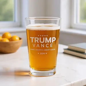 Trump / Vance 2024 Pub Glass 16 oz - Classic Pint Glass Stylish Drinkware Glassware Set