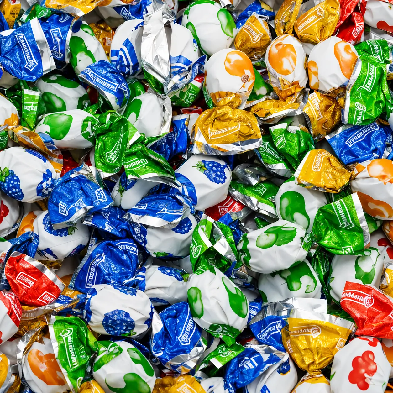 Colombina Mini Hard Candies with Liquid Fruit Filling - 2.2 lb Bulk Bag, 660 Pcs Individually Wrapped Assorted Fruits Party Snacks for All Ages, Cholesterol Free