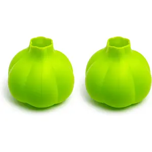 2 Pcs Silicone Garlic Peeler - Easy Clove Roller Peeling Tool for Kitchen Garlic Skin Remover