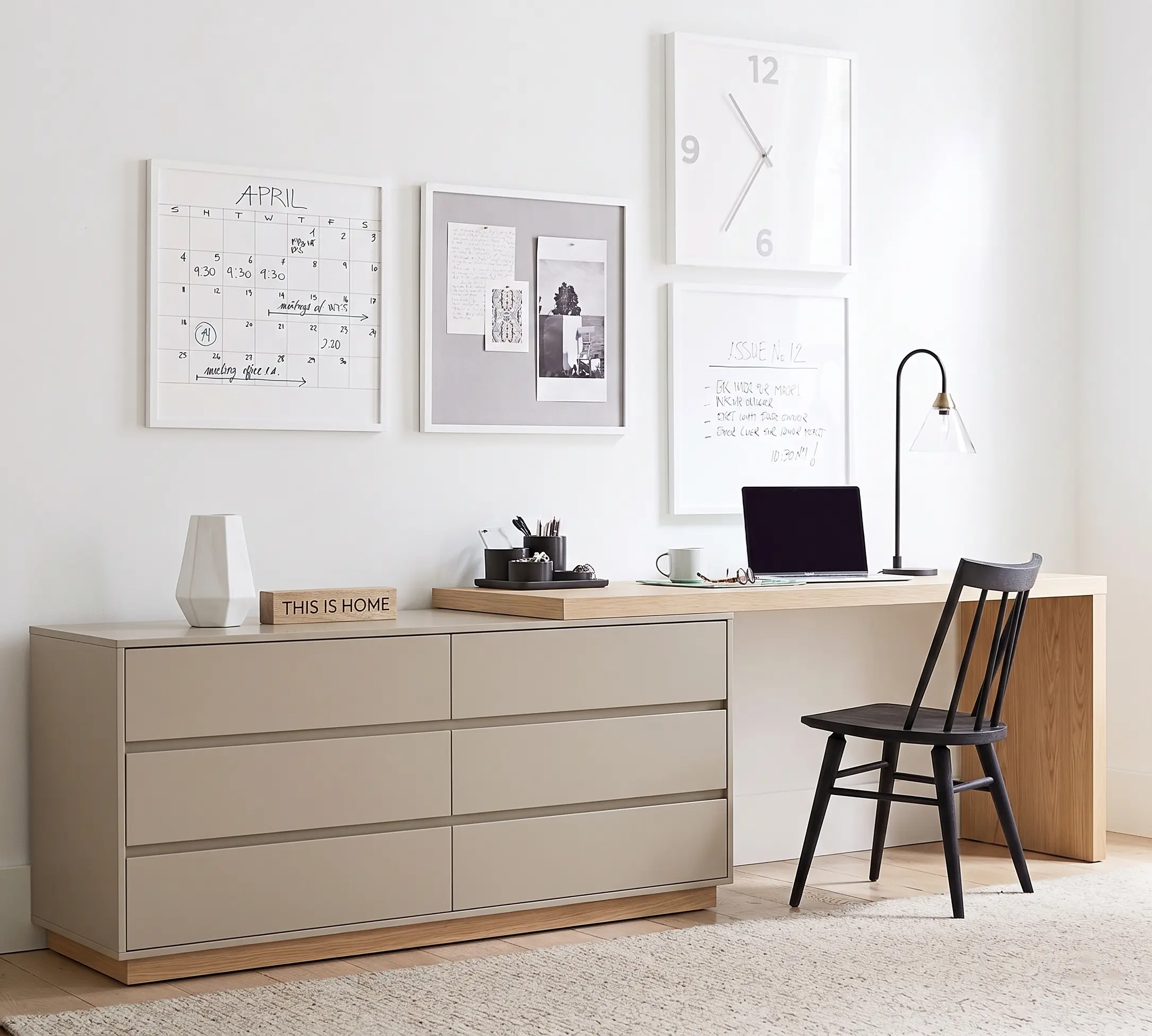 55.2 Inch White Corner L-shaped Dressing Table With 6 Drawers Perfect For Bedrooms Or Study Rooms