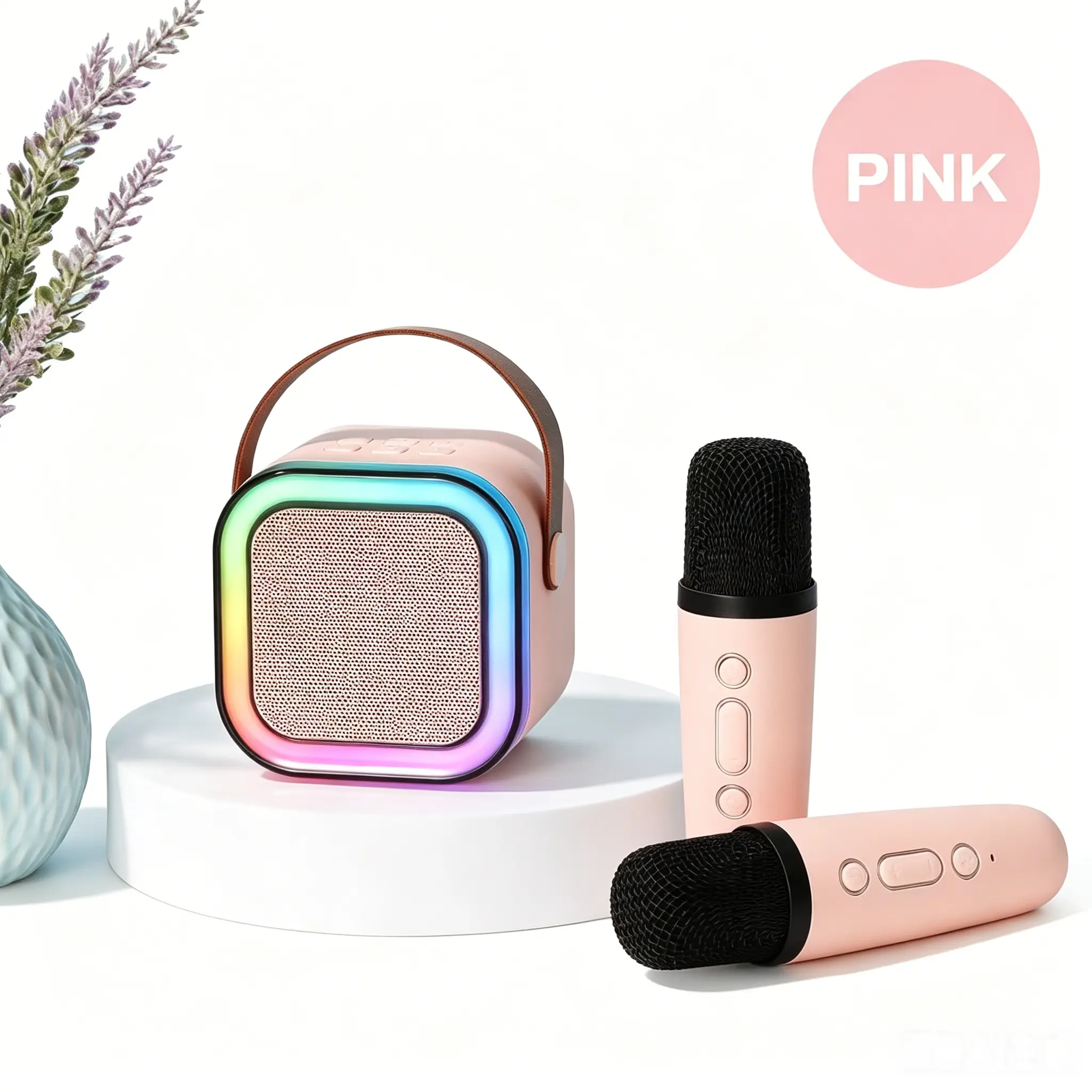 NEW Hot K12 Bluetooth Speaker Portable Home Cute Karaoke Mini Wireless Audio with Microphone K Song Family Singing Machine