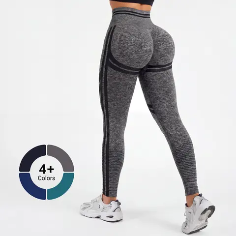 Women's High-Waist Seamless Compression Butt-Lifting Scrunch Leggings GF002 - Sporty Chic, Universal, All Seasons, Body Sculpt, Tummy Control, Athletic Workout Gym Outfits