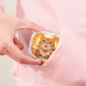 Ins Style Hyacinth Flower Personalized Cat Retainer Box, Hot Sale Denture Storage Box, Full Scene Universal Orthodontic Box, Large Capacity Moisture Proof Drop Resistant Correction Box