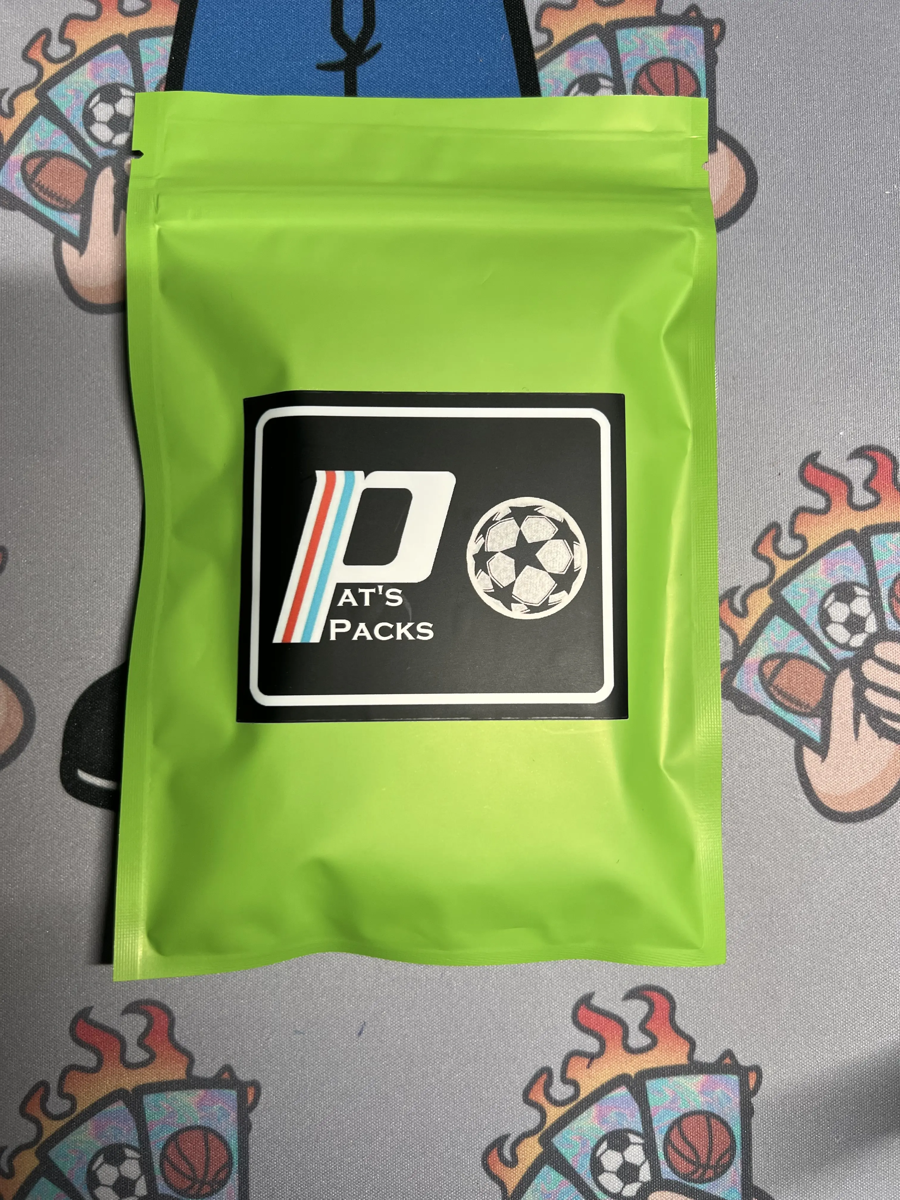 1 (ONE) Pat's Packs Soccer Edition Repack (NEON GREEN)