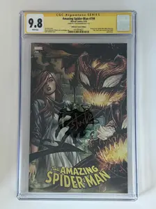 Signed by Tyler Kirkham, The Amazing Spider-Man #799 CGC 9.8 Yellow Label Exclusive Cover Key Issue Comic Book