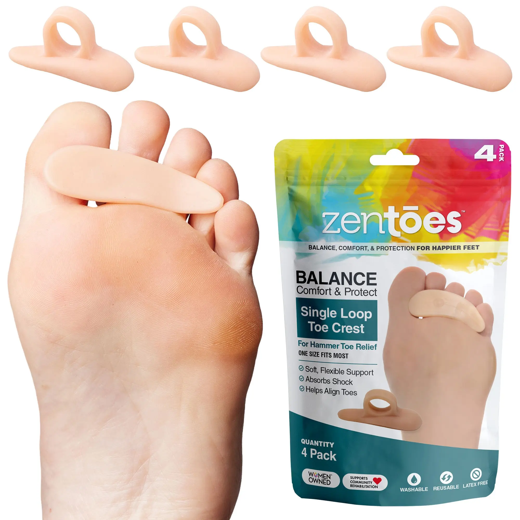 Single Loop Gel Hammertoe Straightener