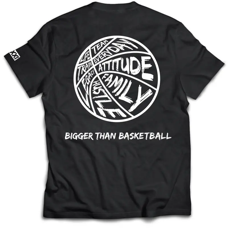 Bigger Than Basketball - T-Shirt - Black | Comfortable Cotton Tee for Basketball, Gym & Daily Wear, Breathable & Stylish Streetwear Man