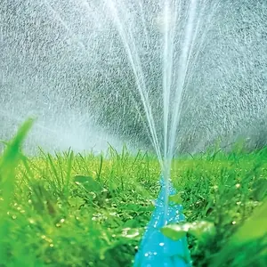 Automatic Garden Sprinkler, Outdoor Sprinklers for Yard & Drip Irrigation System, Adjustable Spray/Drip Watering Hose for Lawn, Farm, Yard & Trampoline Play Area Cooling, Efficient Garden Watering Irrigation Equipment