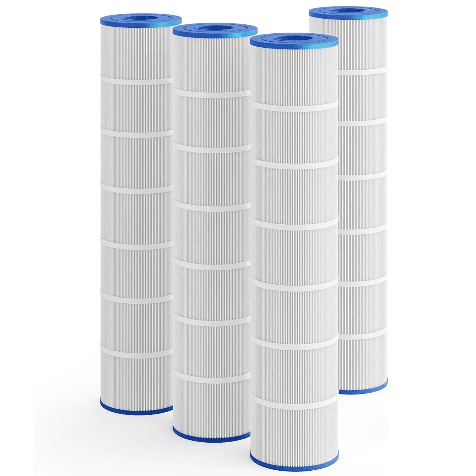 CL580 Polyester Cylinder Pleated Pool Filter Cartridges - 3"-Open Core Interfaces, 5oz Heavy-Duty Fabric, Eco-Friendly High Flow, Compatible with Jandy CL580/CV580, Replaces PJAN145 Ultra-A10 A0104100 Filbur FC-0820 Pool Accessories, 33" Core × 7" Ends
