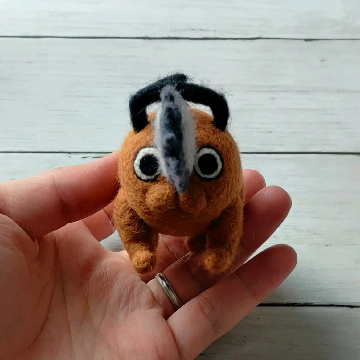 Pochita Needlefelt Keychain