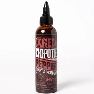 Xred's New Chipotle Hot Sauce - Smoky Chipotle Pepper Puree, Premium Louisiana Cane Vinegar, 2-Year Shelf Life, Louisiana Style Hot Sauce with more Pepper than Vinegar