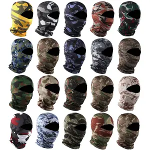 5PCS New Tactical Balaclava Face Mask UV Protection Ski Sun Hood,Full Cover Windproof for Men Women,Great For Biking,Fishing,Climbing,Hiking.