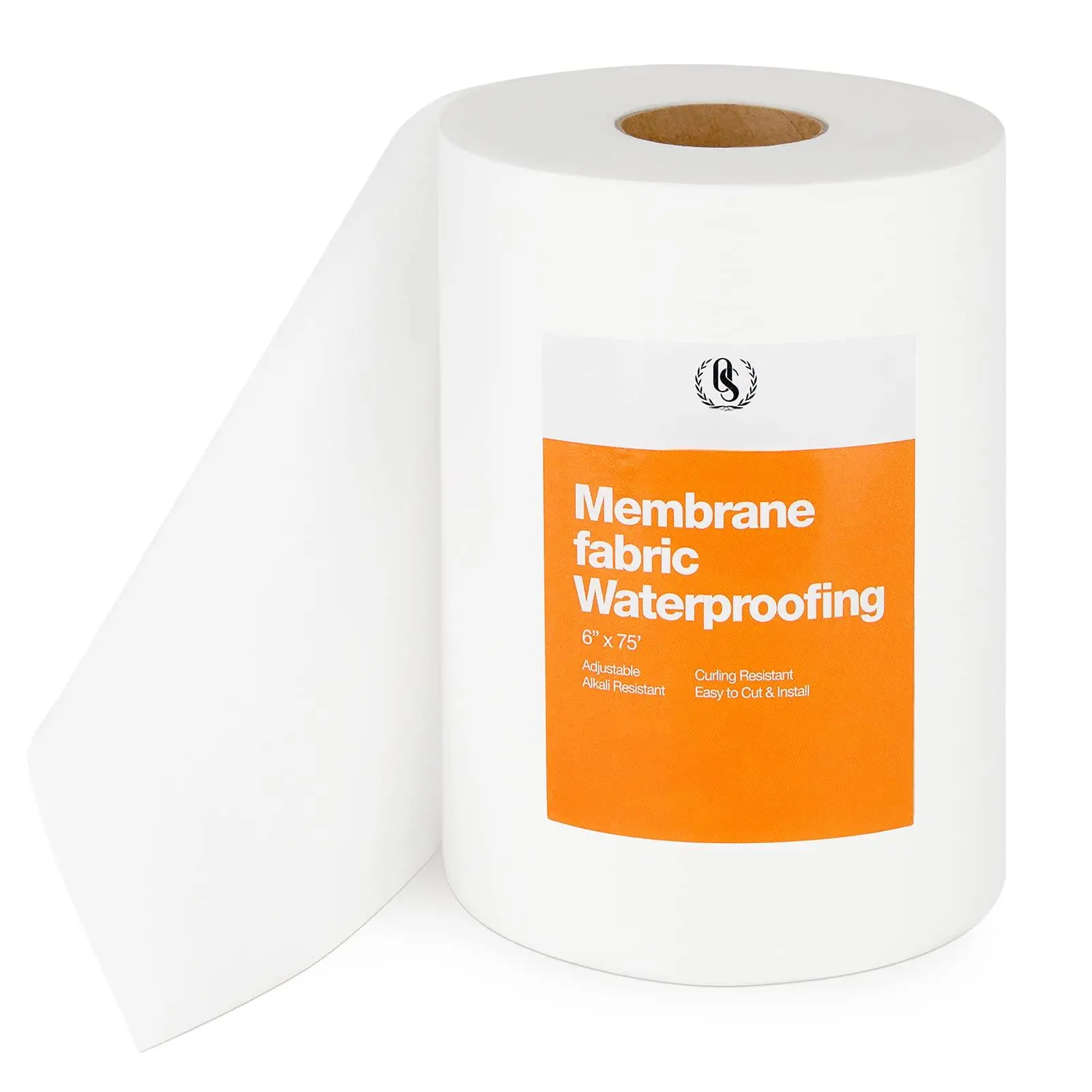 Waterproofing Membrane Fabric  6 Inch X 75 Foot Roll Anti-Fracture Non-Woven Waterproof Fiberglass Mesh Tape for Bathroom Shower Walls Floors Tiles