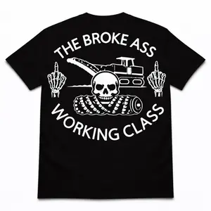 B.A.W.C. Milling  Gildan Short Sleeve Crew Neck T-Shirt 100% Cotton Breathable Comfortable Fitted Summer Casual Rock Style