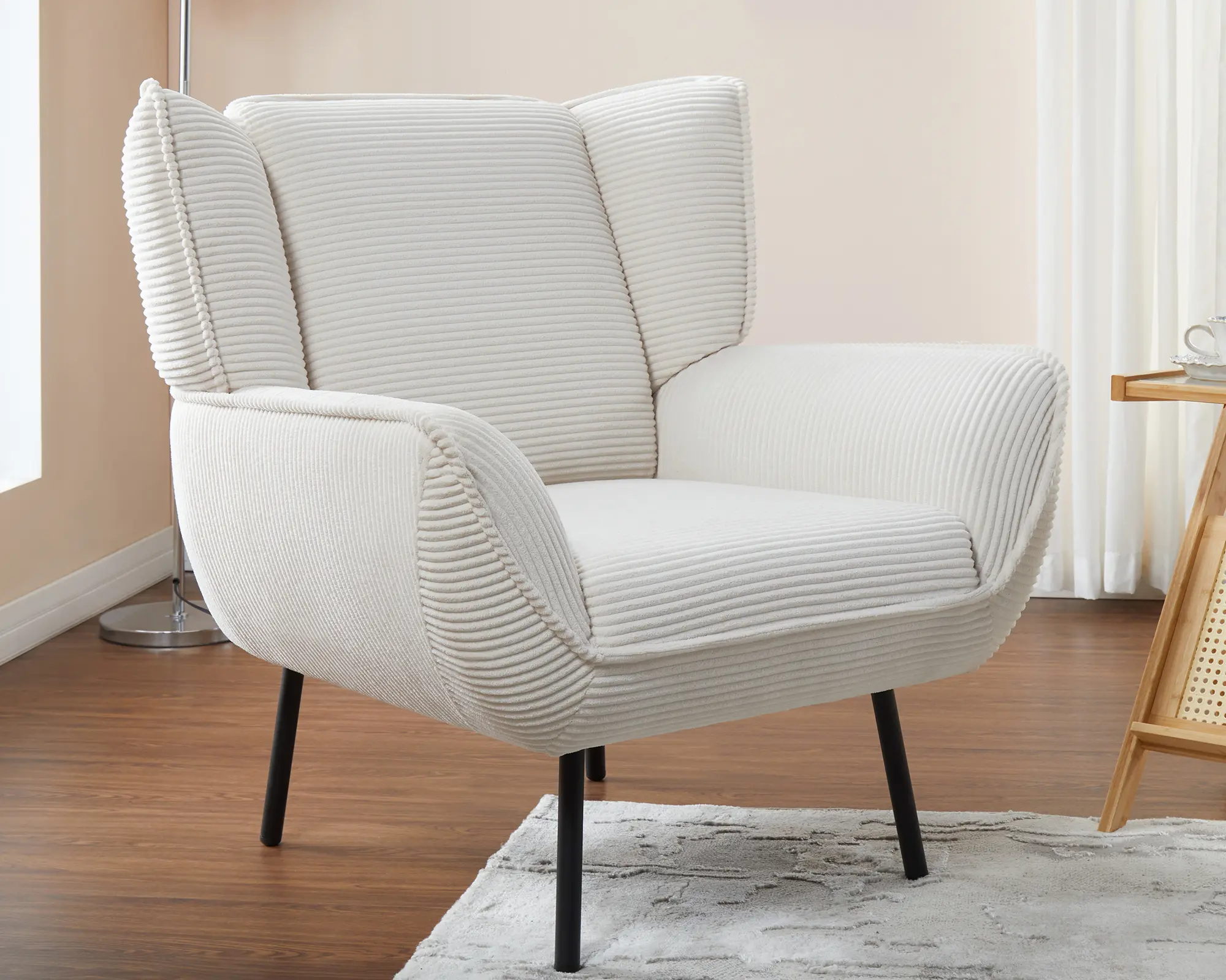 [SummerSale] AMERLIFE Accent Chair, Wingback Chair- Upholstered Living Room Chair