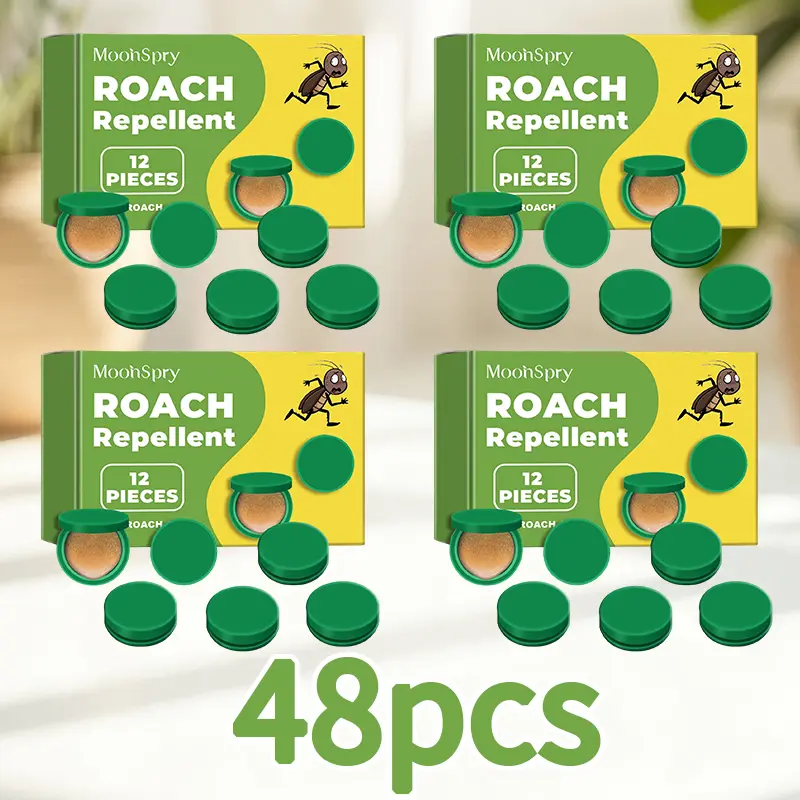 MoonSpry Powerful Roach Killer Kit - Fast-Acting Cockroach Gel Bait & Traps for Indoor Kitchen & Home, Professional Infestation Treatment Insect Pest Control Repellent