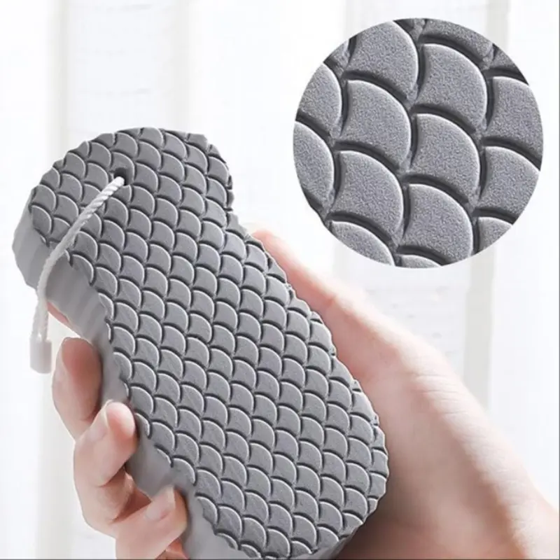 Bath Brush Deep exfoliating body sponge, the ultimate skin purification and massage tool, practical physiotherapy quality exfoliator, Exfoliating net loofah, Exfoliating Mesh Sponge, Body Scrubber, Exfoliating Net Sponges