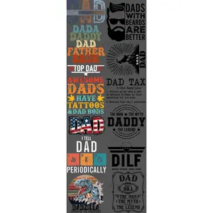 DAD TAX (1) (60 INCH) PREMADE GANGSHEET - 22X60 DTF TRANSFERS - DIRECT TO FILM