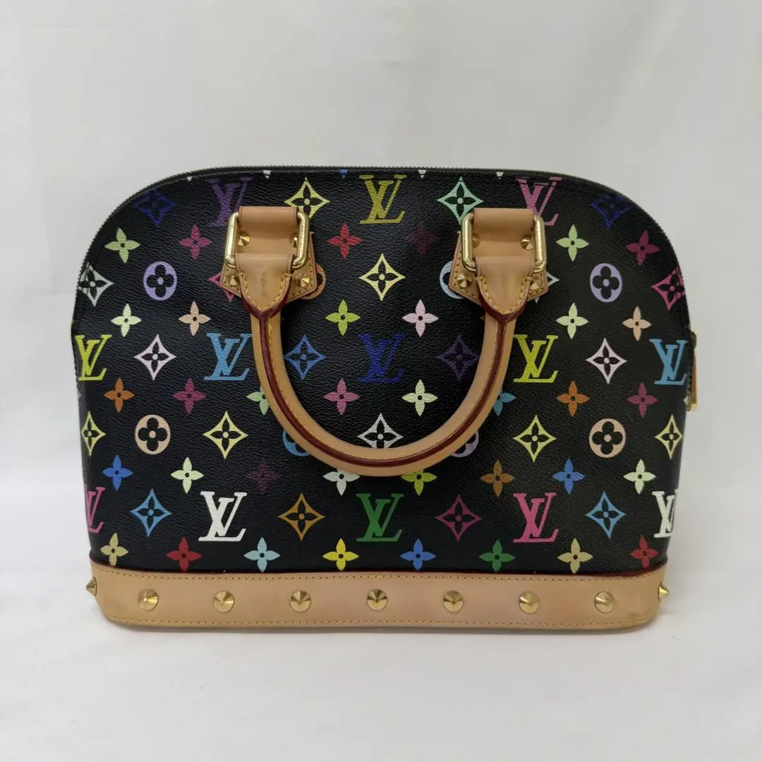 Pre-owned Louis Vuitton Alma PM Bag in Monogram Multicolore Black (Takashi Murakami Limited Edition)