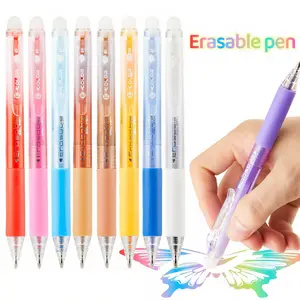 Colorful Erasable Gel Pens,0.7mm,12/24/36 Colors,Retractable Gel Ink Pens,Assorted Colors Fine Point Pens for Drawing, Writing,Planner at School, Retractable Clicker Pens