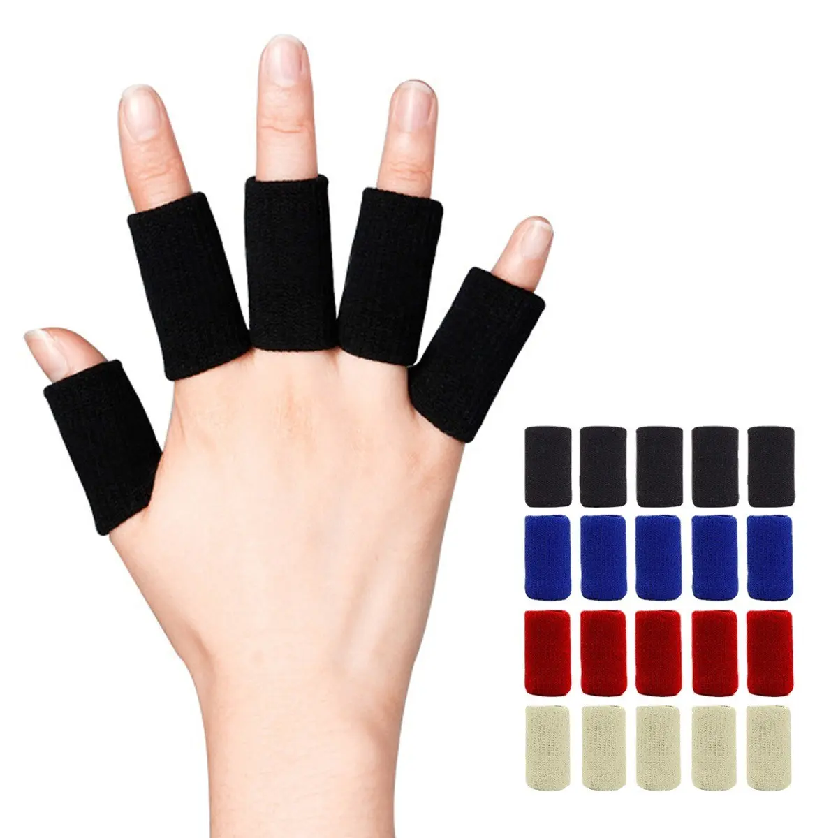 10pcs Professional Sports Finger Protectors, Nylon Basketball Finger Guards, Sport Equipment Protection Set, Hand Protection for Sports, Suitable for Basketball, Support